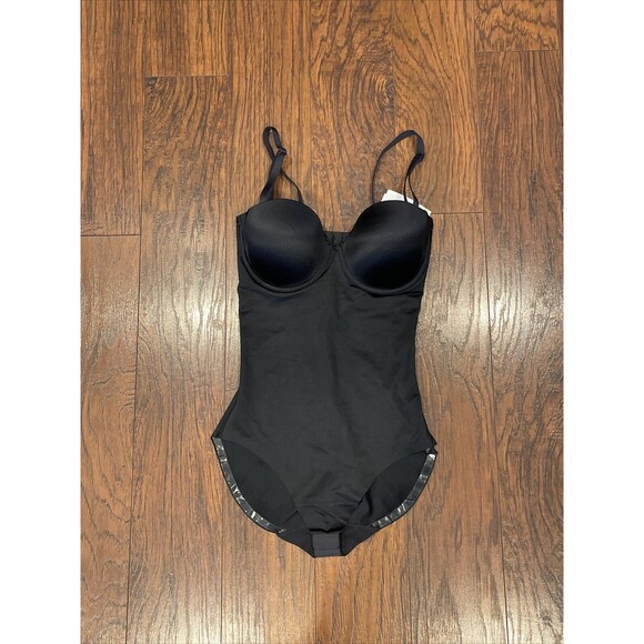 Spanx 10205R Under Wire Bodysuit Shapewear Slimming Black Size M (E-9) - Picture 7 of 8